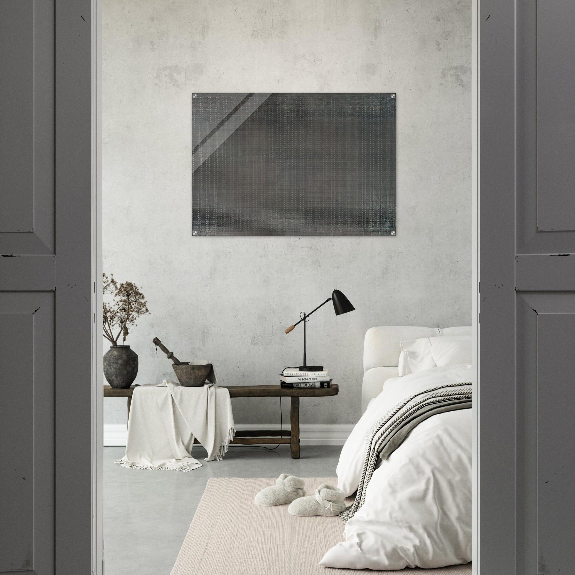 White Flower - Agnes Martin Acrylic Print - 70x100 cm / 28x40″ inches