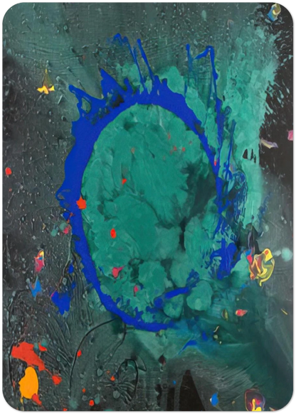 Jade Buddha 23.07.08 - 2008 By John Hoyland Pack of 10 Post Cards | John Hoyland Post Cards | A6 (10.5 x 14.8 cm) - 4.1 x 5.8 inches