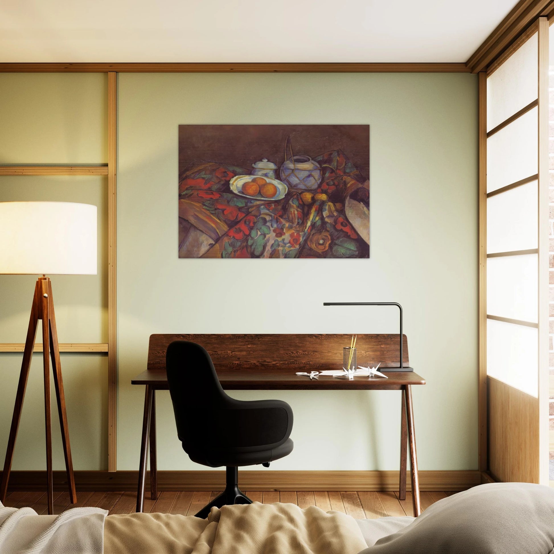 Still Life with Oranges - Paul Cézanne Brushed Aluminum Print - 70x100 cm / 28x40 inches | Paul Cézanne Aluminum Print | Paul Cézanne Prints