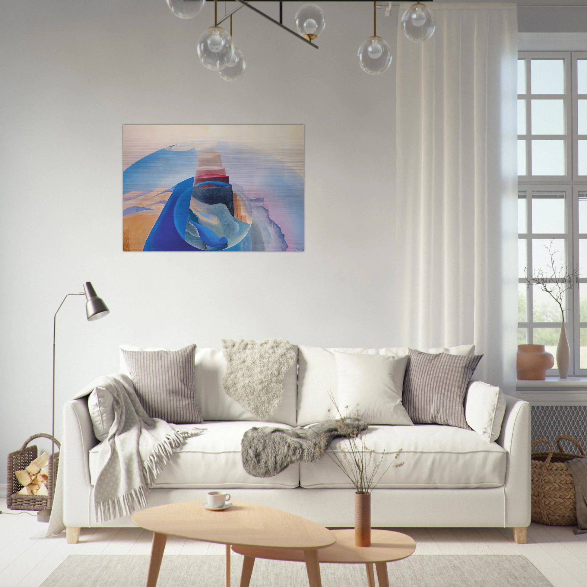 Mount Tabor - 1936 - Benedetta Cappa Brushed Aluminum Print - 70x100 cm / 28x40 inches | Benedetta Cappa Aluminum Print | Benedetta Cappa Prints