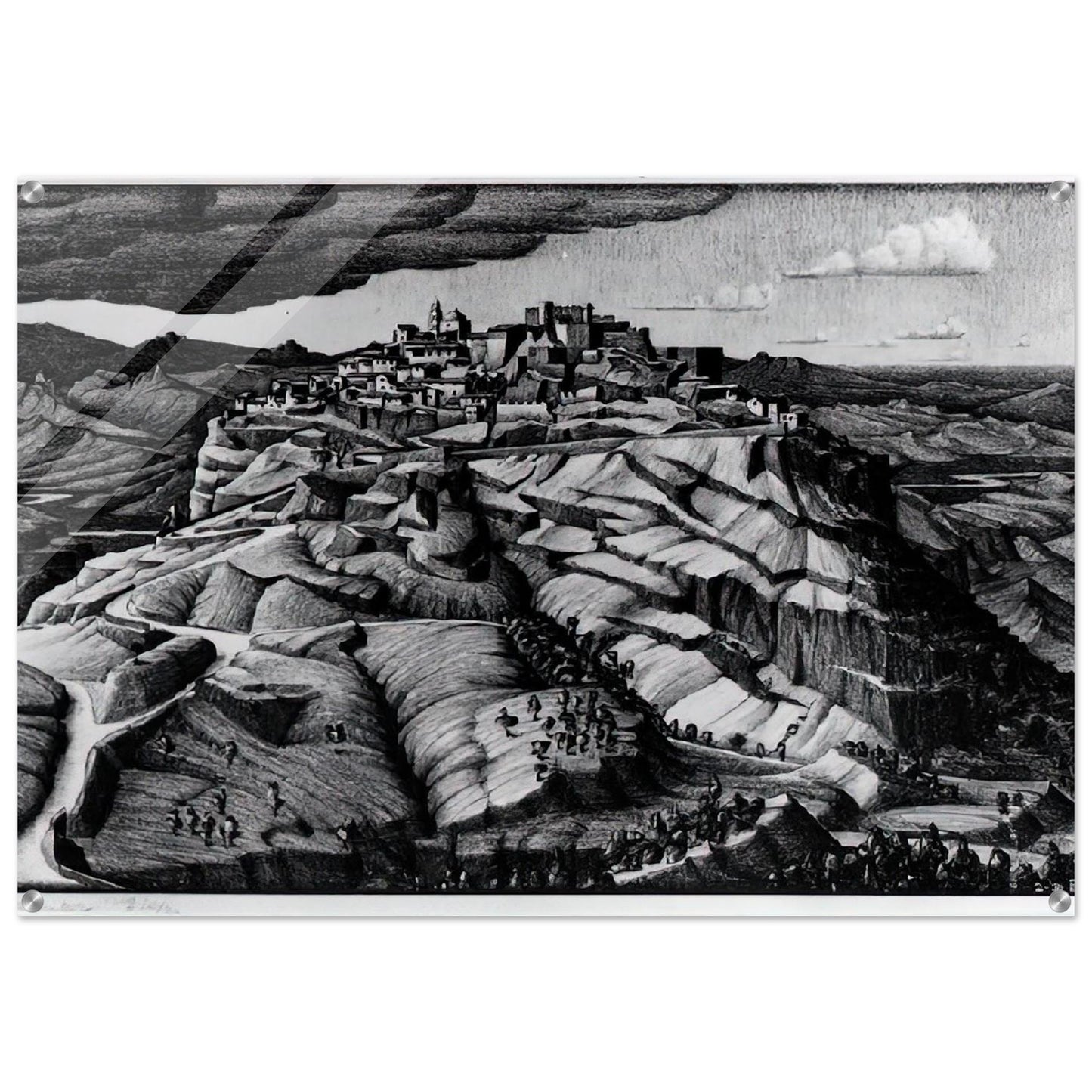 SANTA SEVERINA CALABRIA FEBRUARY 1931 1931 - MC Escher Acrylic Print - 70x100 cm / 28x40″ inches | MC Escher Wall Art | MC Escher Prints