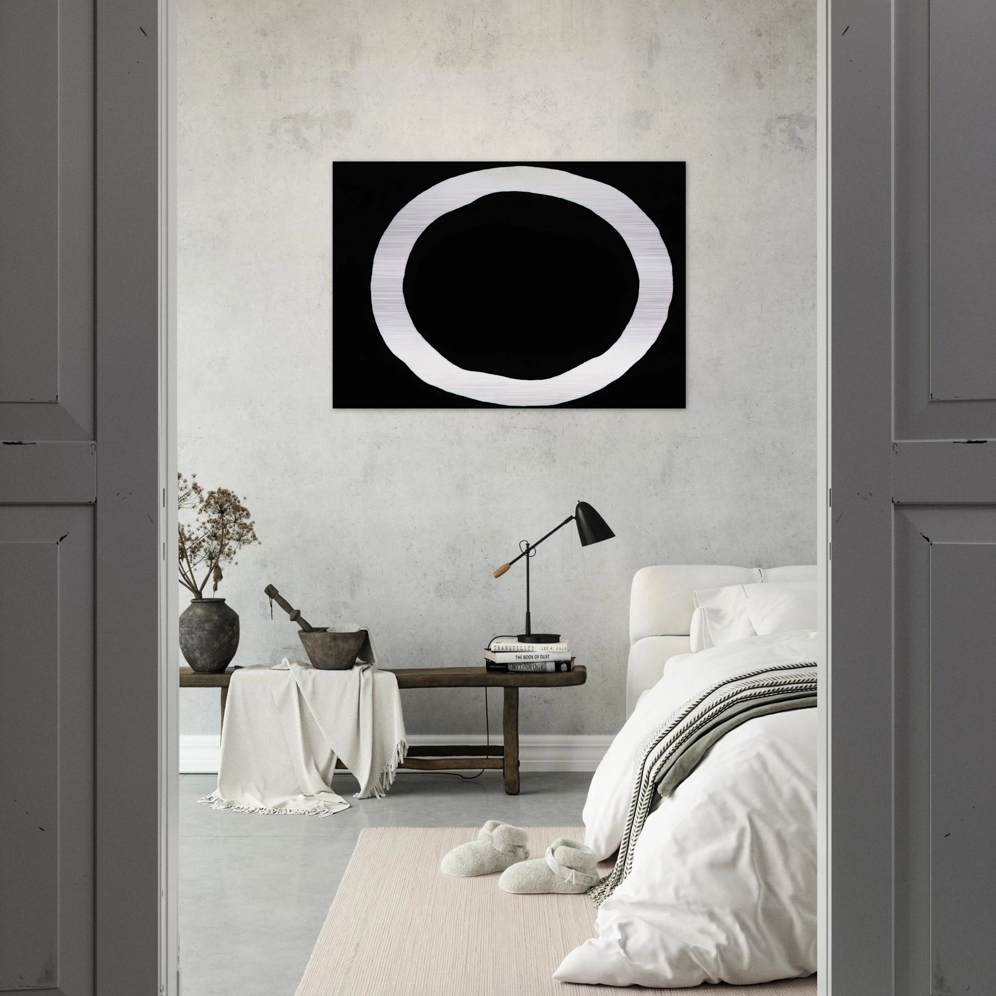 To Martha's Memory - 1970 - Jiro Yoshihara Brushed Aluminum Print - 70x100 cm / 28x40 inches | Jiro Yoshihara Aluminum Print | Jiro Yoshihara Prints