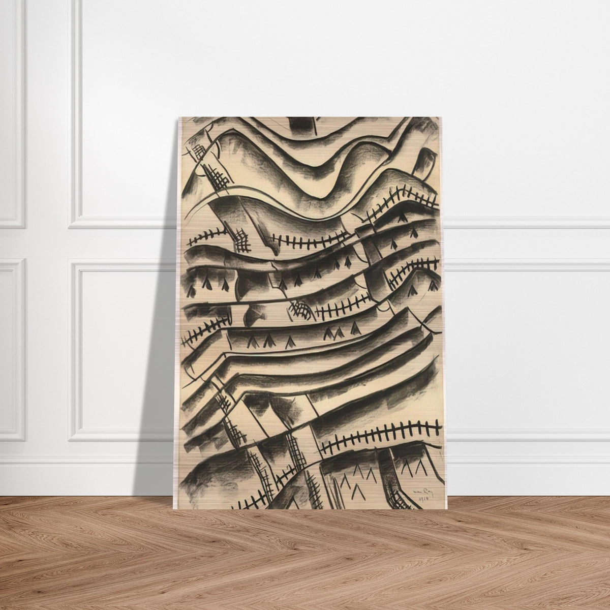 RIDGEFIELD LANDSCAPE - Man Ray Brushed Aluminum Print - 70x100 cm / 28x40 inches | Man Ray Aluminum Print | Man Ray Prints