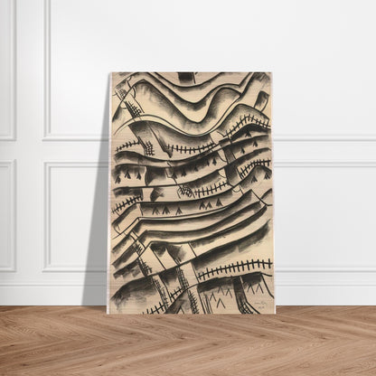 RIDGEFIELD LANDSCAPE - Man Ray Brushed Aluminum Print - 70x100 cm / 28x40 inches | Man Ray Aluminum Print | Man Ray Prints