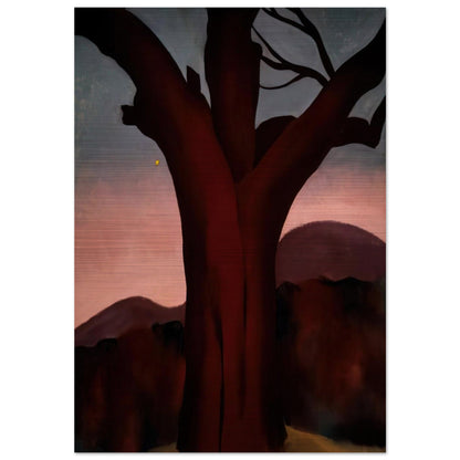 Autumn Trees - Chestnut Tree - Georgia O'Keeffe Brushed Aluminum Print - 70x100 cm / 28x40 inches | Georgia O'Keeffe Aluminum Print | Georgia O'Keeffe Prints