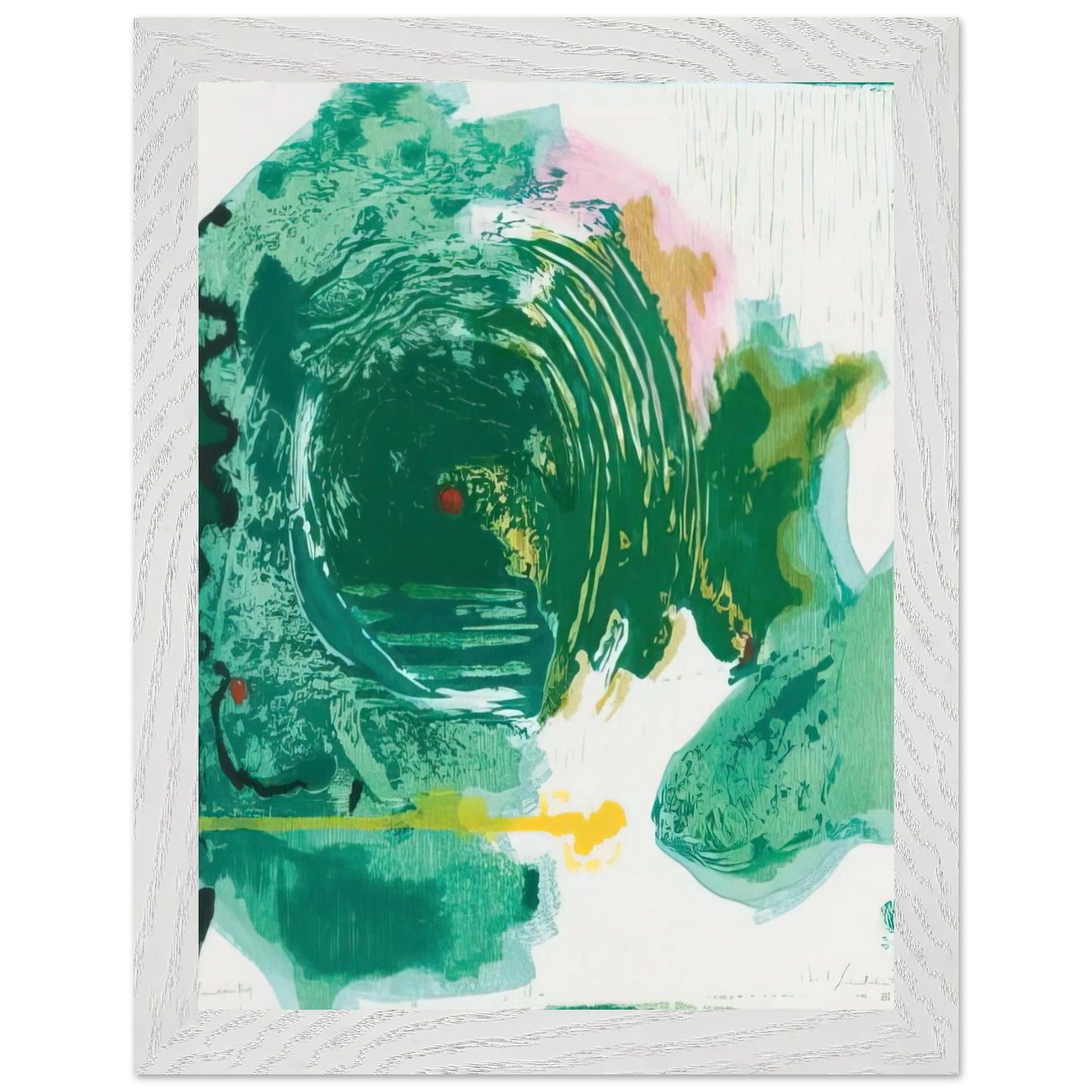 Helen Frankenthaler - Radius - 1993 Wall art - 40x40 cm / 16x16 inches - Fine Art Poster-canvas - -