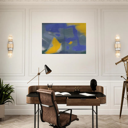 DIPTYCH 1987 - Esteban Vicente Brushed Aluminum Print - 70x100 cm / 28x40 inches | Esteban Vicente Aluminum Print | Esteban Vicente Prints