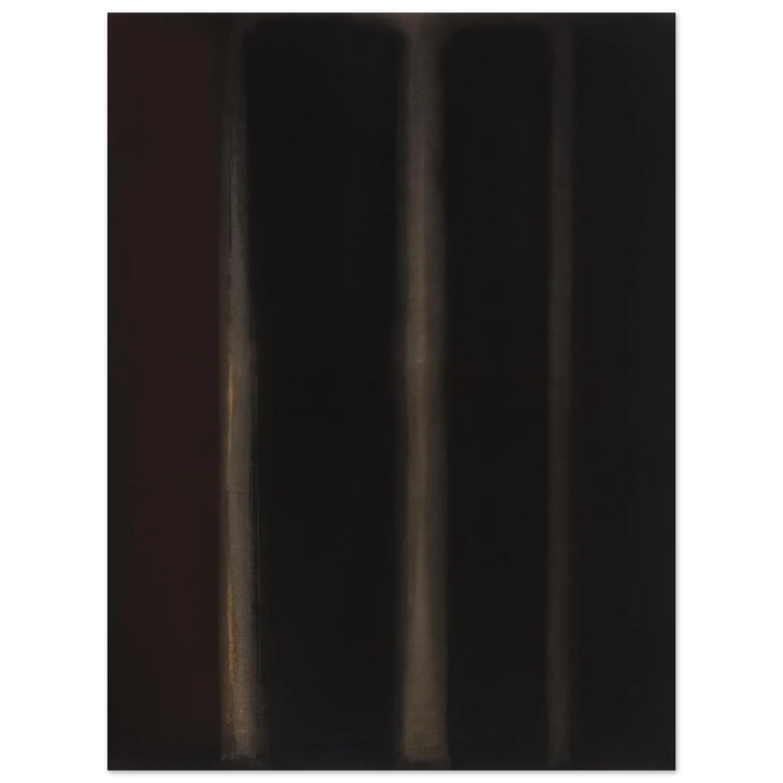 Yun Hyong-keun - Umber Black - 1974  75x100 cm / 30x40inches Fine Art Poster