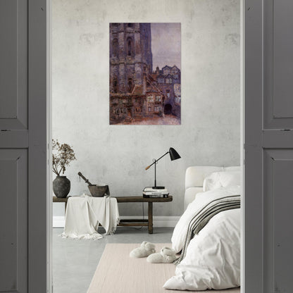 The Cour d'Albane, Grey Weather - claude monet Brushed Aluminum Print - 70x100 cm / 28x40 inches | claude monet Aluminum Print | claude monet Prints