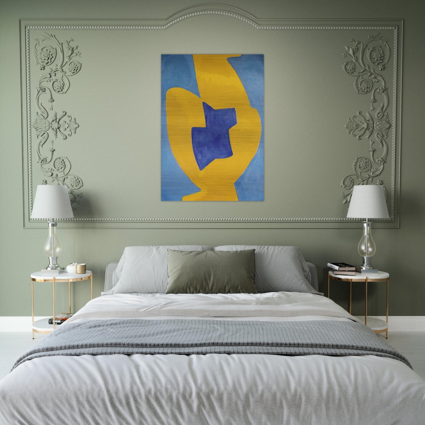 Composition abstraite - 1968 - Serge Poliakoff Brushed Aluminum Print - 70x100 cm / 28x40 inches | Serge Poliakoff Aluminum Print | Serge Poliakoff Prints