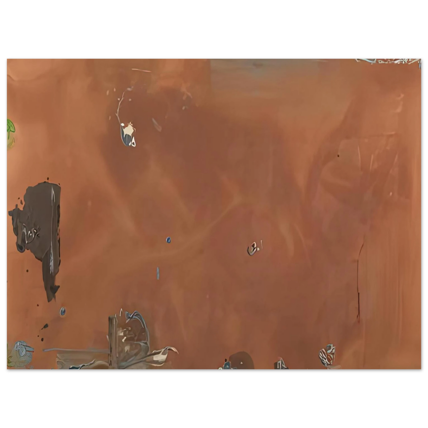 Helen Frankenthaler - Into October, 1983- Wall Art - 21x29.7 cm / 8x12" - Fine Art Poster-canvas - -
