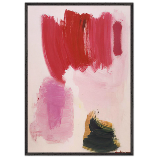 Delirious Pink - Hans Hofmann 70x100 cm / 28x40 inches Framed Art Print – Black Wooden Frame