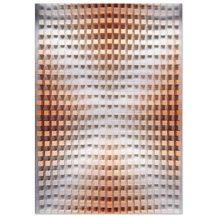 Rilievo cromodinamico - Op Art - Dadamaino Brushed Aluminum Print - 70x100 cm / 28x40 inches | Dadamaino Aluminum Print | Dadamaino Prints