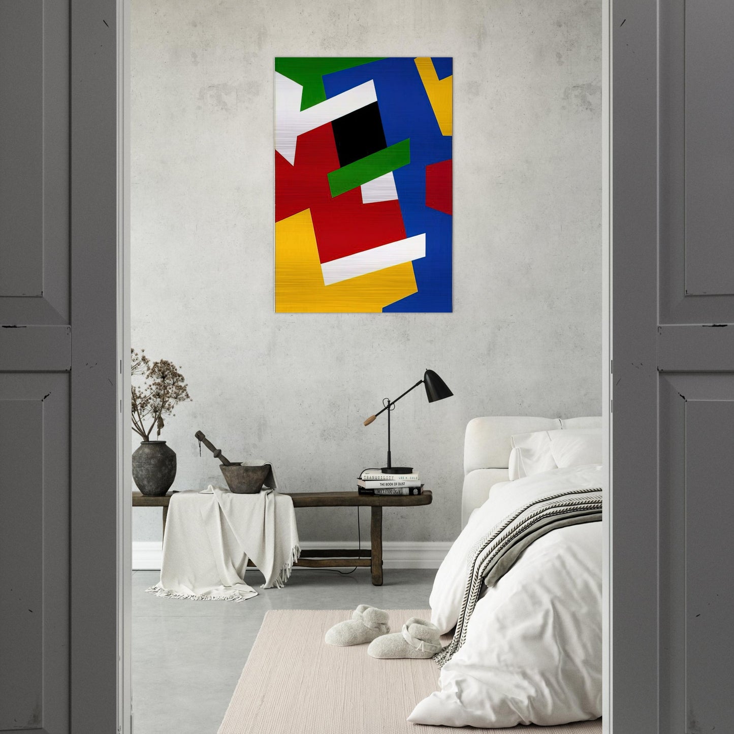 Strates solaires - Fernand Leduc Brushed Aluminum Print - 70x100 cm / 28x40 inches | Fernand Leduc Aluminum Print | Fernand Leduc Prints