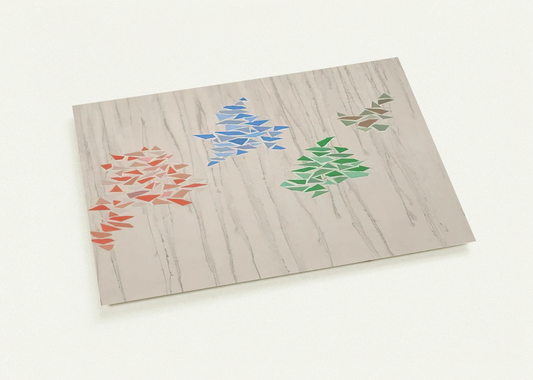 Colors on Gray - 1975 By Robert Goodnough Pack of 10 Post Cards | Robert Goodnough Post Cards | A6 (10.5 x 14.8 cm) - 4.1 x 5.8 inches