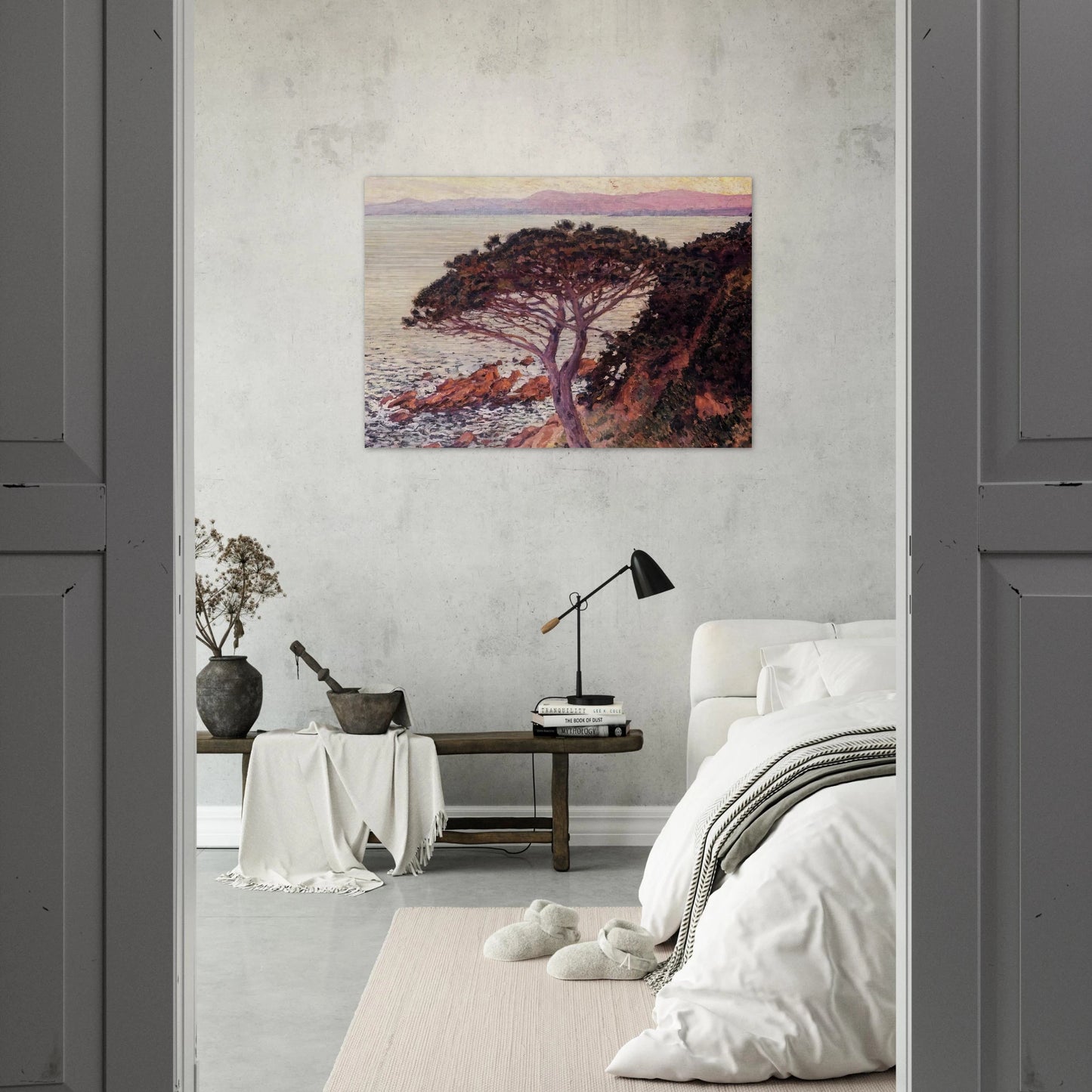 SUNSET 1916 - Theo van Rysselberghe Brushed Aluminum Print - 70x100 cm / 28x40 inches | Theo van Rysselberghe Aluminum Print | Theo van Rysselberghe Prints