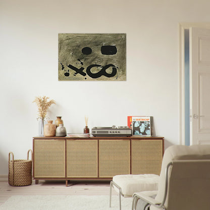 Figure Eight - 1967 - Adolph Gottlieb Brushed Aluminum Print - 70x100 cm / 28x40 inches | Adolph Gottlieb Aluminum Print | Adolph Gottlieb Prints