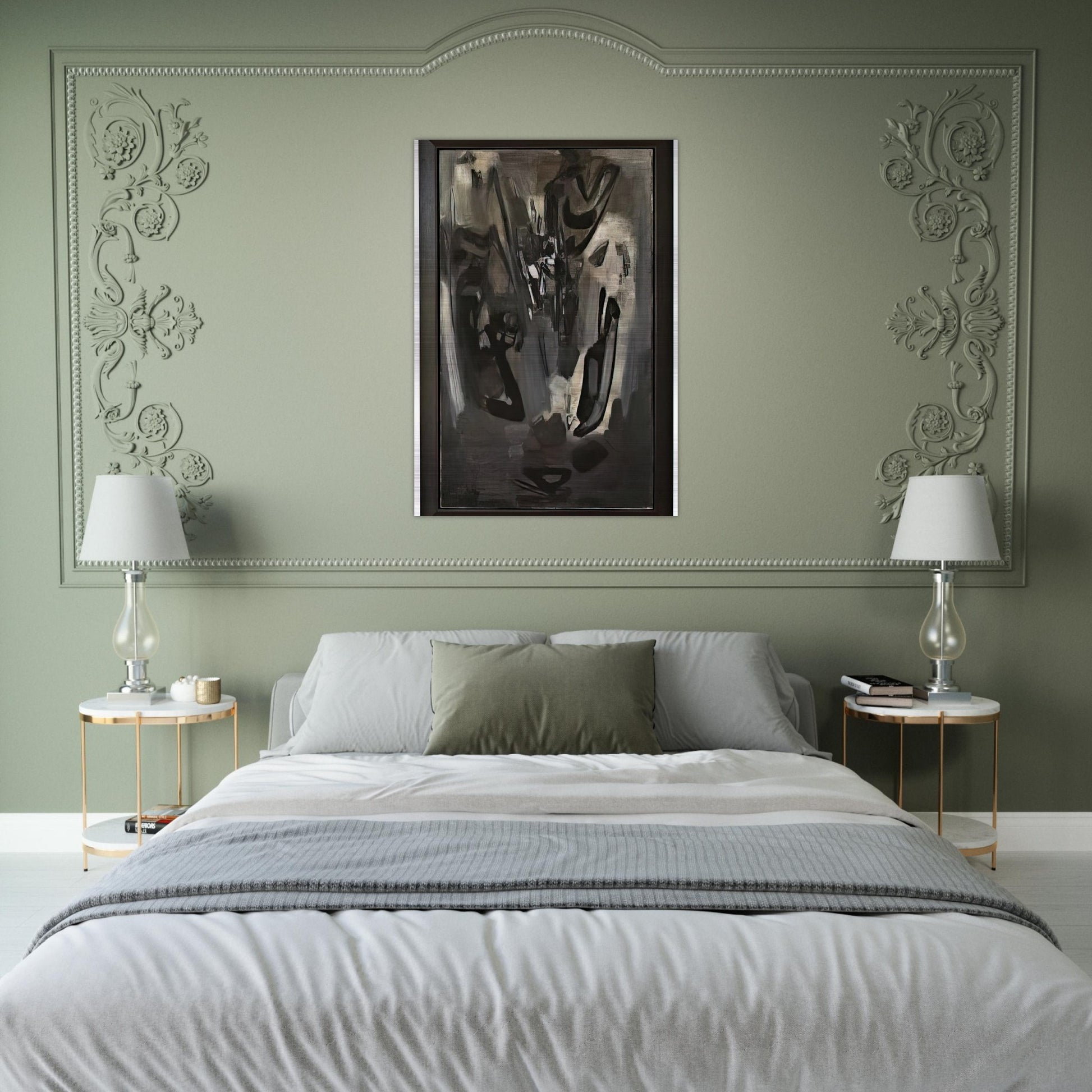 COMPOSITION 1959 - Chu teh Chun Brushed Aluminum Print - 70x100 cm / 28x40 inches | Chu teh Chun Aluminum Print | Chu teh Chun Prints
