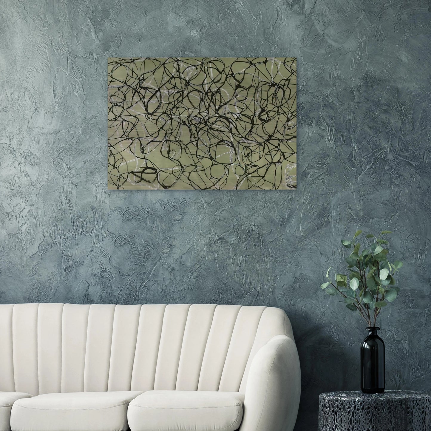 Bridge Study - 1991 - Brice Marden Brushed Aluminum Print - 70x100 cm / 28x40 inches | Brice Marden Aluminum Print | Brice Marden Prints