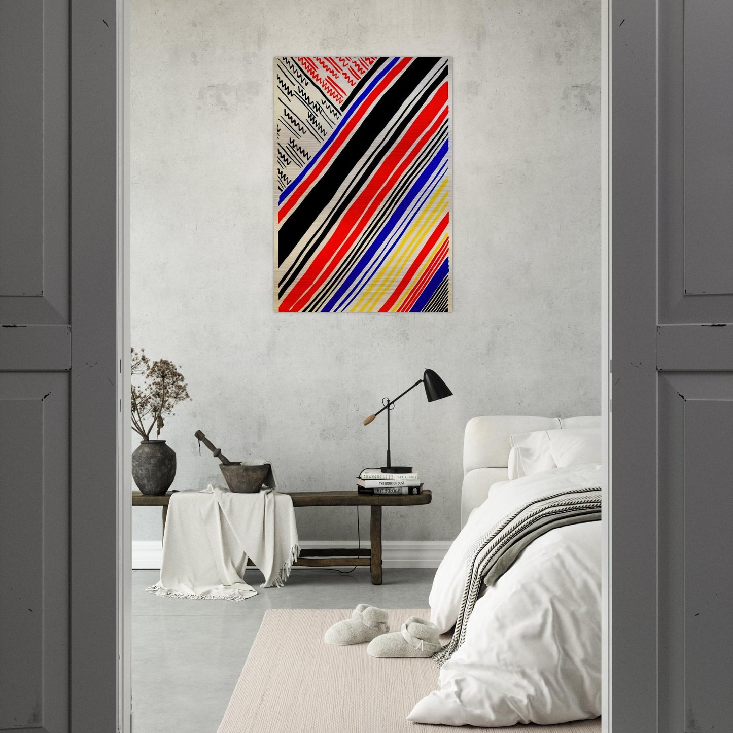COMPOSITION 11 - Sonia Delaunay Brushed Aluminum Print - 70x100 cm / 28x40 inches | Sonia Delaunay Aluminum Print | Sonia Delaunay Prints