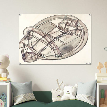 Untitled - 1972 - Gyula Kosice Acrylic Print - 70x100 cm / 28x40″ inches