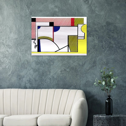 BULL VI 1973 - Roy Lichtenstein Brushed Aluminum Print - 70x100 cm / 28x40 inches | Roy Lichtenstein Aluminum Print | Roy Lichtenstein Prints