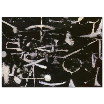 Untitled - Art Informel - Jiro Yoshihara Brushed Aluminum Print - 70x100 cm / 28x40 inches | Jiro Yoshihara Aluminum Print | Jiro Yoshihara Prints