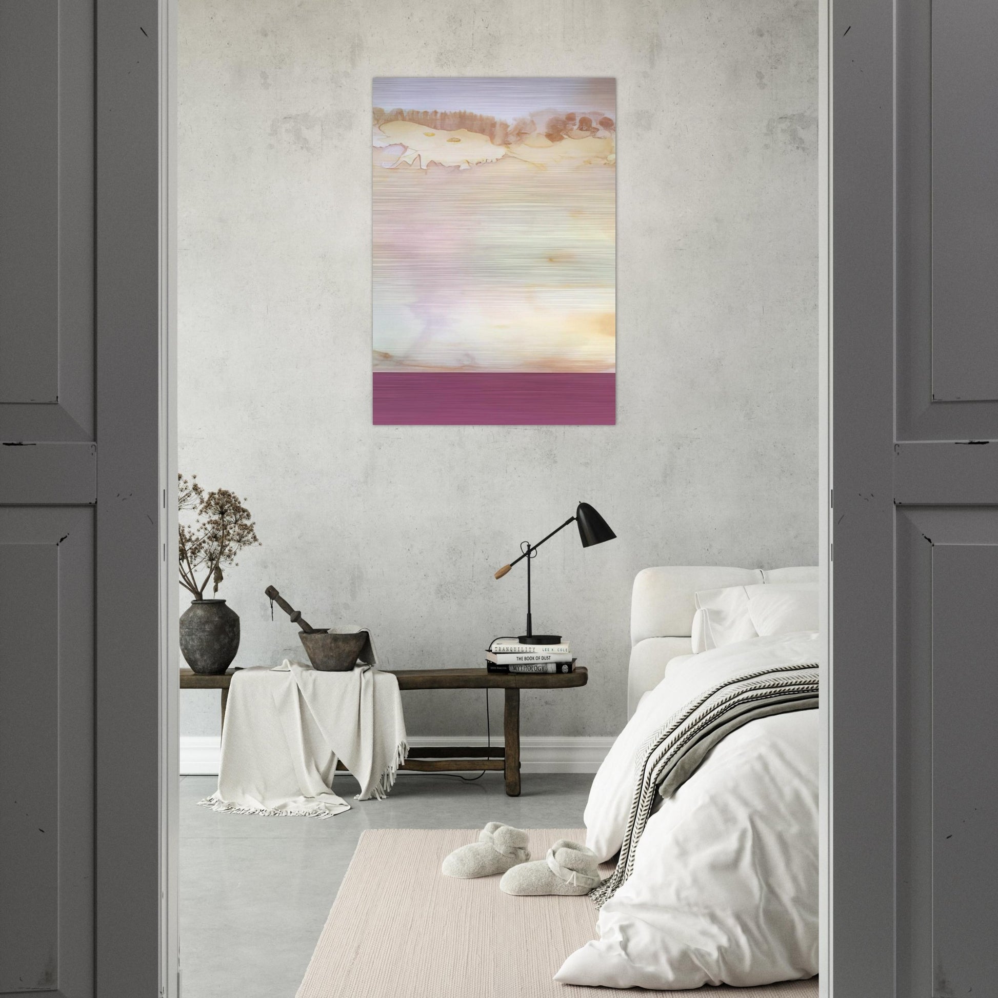 Akrab - 1969 - Ronnie Landfield Brushed Aluminum Print - 70x100 cm / 28x40 inches | Ronnie Landfield Aluminum Print | Ronnie Landfield Prints