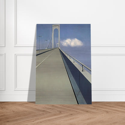 Whitestone Bridge - 1940 - Ralston Crawford Brushed Aluminum Print - 70x100 cm / 28x40 inches | Ralston Crawford Aluminum Print | Ralston Crawford Prints