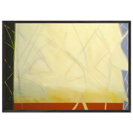 Rights Of Man 6 - 1988 - Ronnie Landfield 70x100 cm / 28x40 inches Framed Art Print – Black Wooden Frame