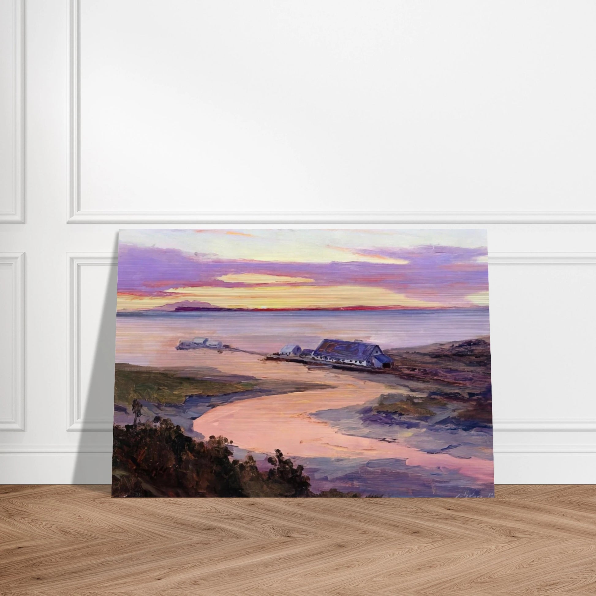 Emard Salmon Cannery - 1915 - Sydney Laurence Brushed Aluminum Print - 70x100 cm / 28x40 inches | Sydney Laurence Aluminum Print | Sydney Laurence Prints