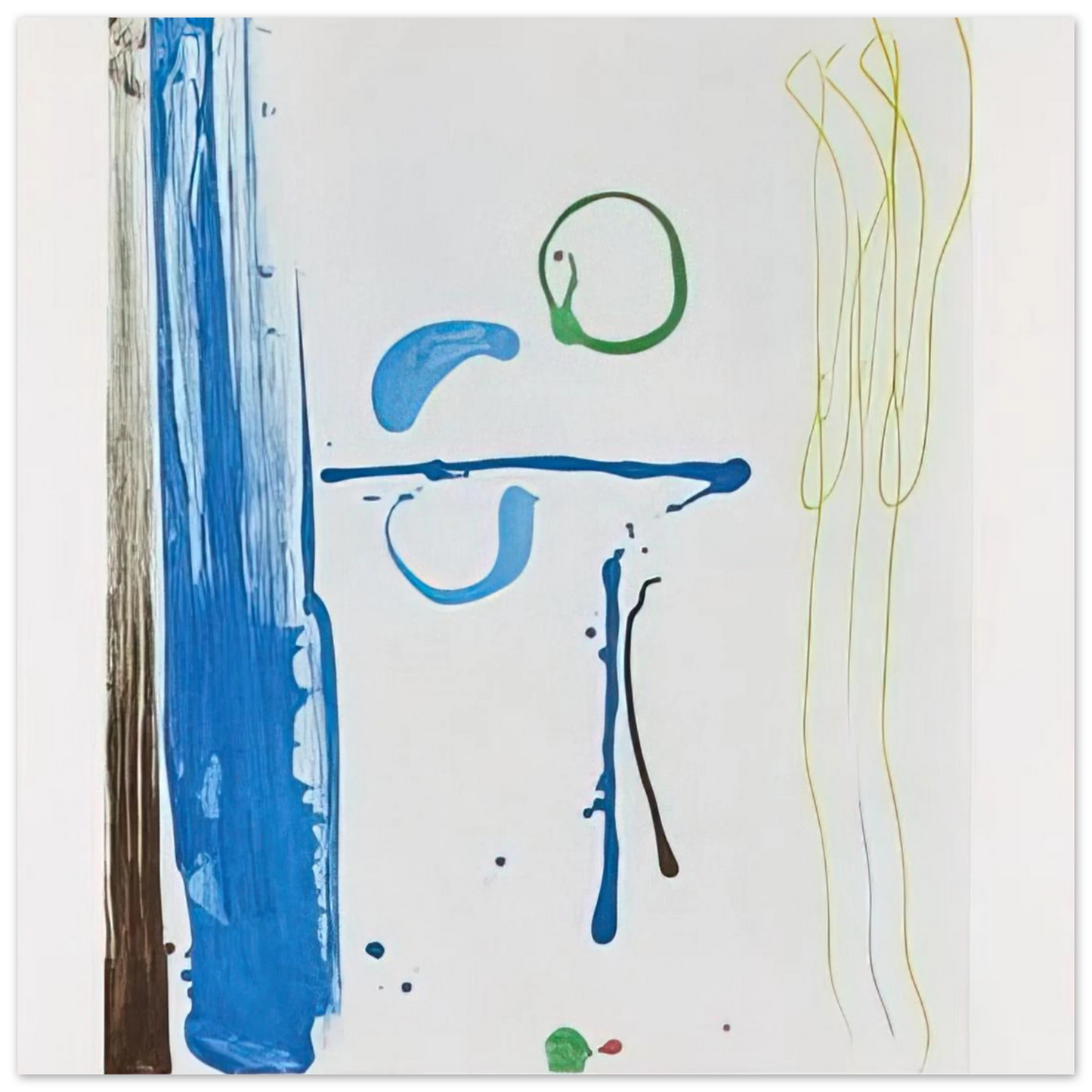Helen Frankenthaler - Sunshine After Rain - 1987 Wall art - 30x30 cm / 12x12 inches - Fine Art Poster-canvas - -
