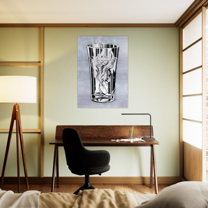 ALKA SELTZER 1966 - Roy Lichtenstein Brushed Aluminum Print - 70x100 cm / 28x40 inches | Roy Lichtenstein Aluminum Print | Roy Lichtenstein Prints