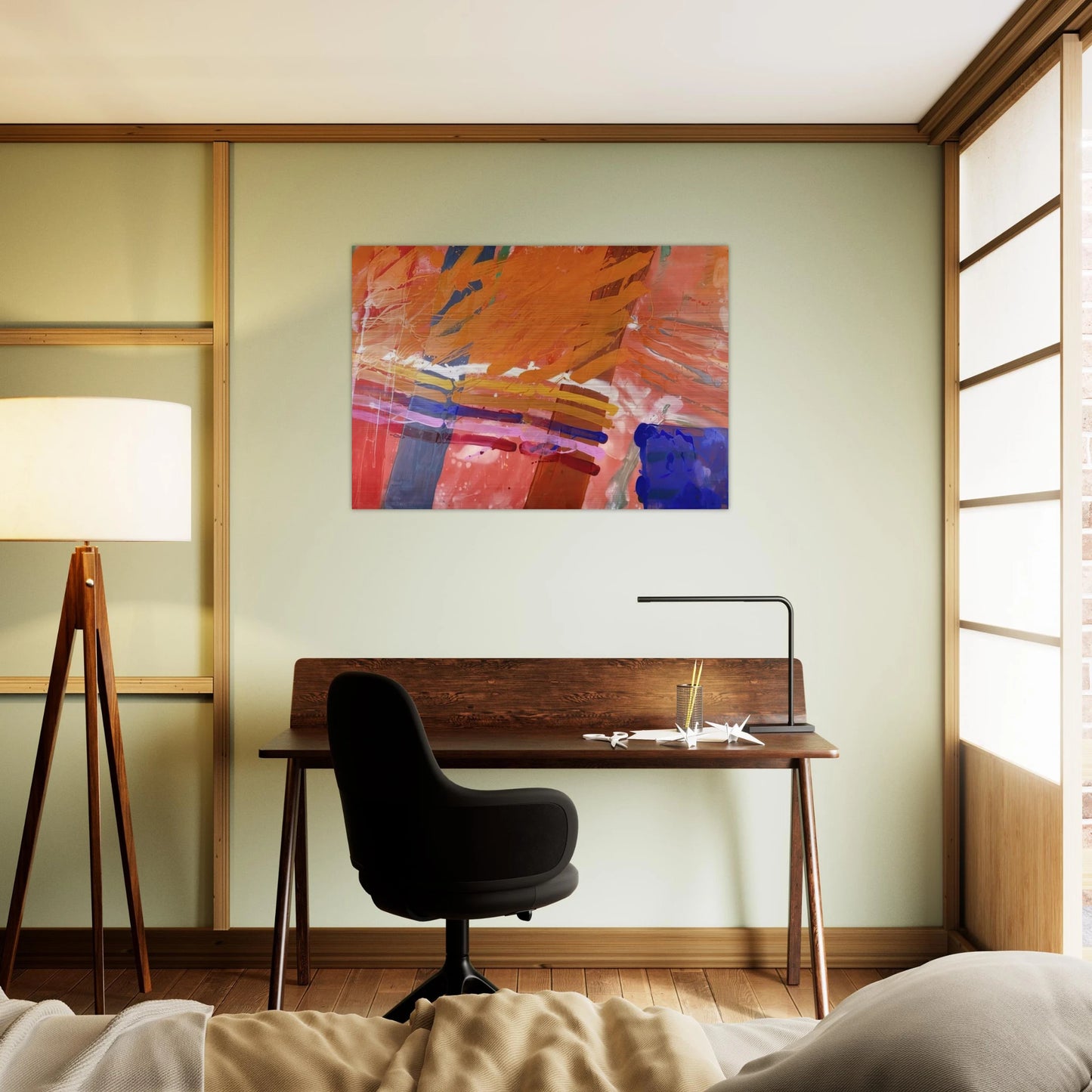 Renfrew - 1983 - Albert Irvin Brushed Aluminum Print - 70x100 cm / 28x40 inches | Albert Irvin Aluminum Print | Albert Irvin Prints