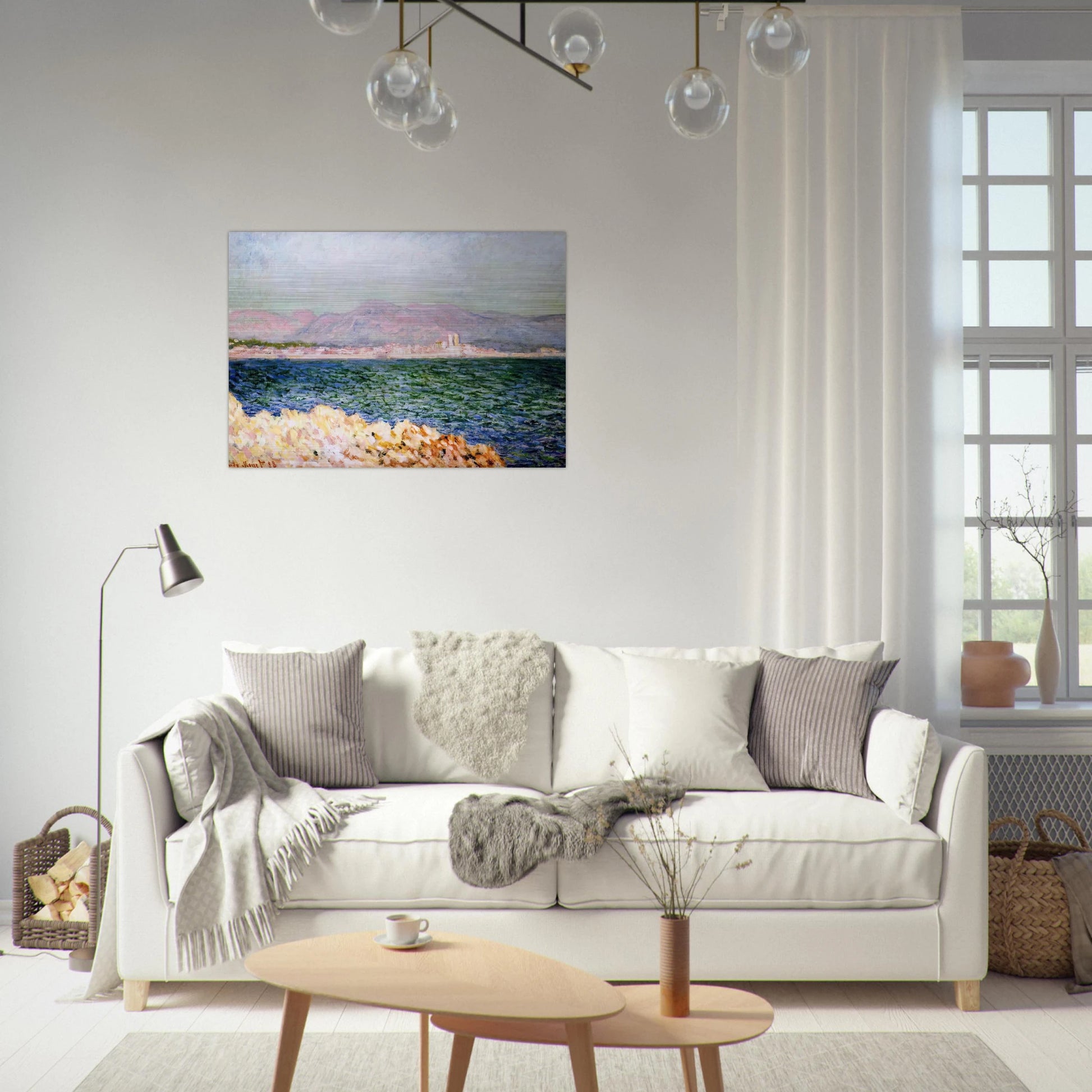 The Gulf of Antibes - claude monet Brushed Aluminum Print - 70x100 cm / 28x40 inches | claude monet Aluminum Print | claude monet Prints
