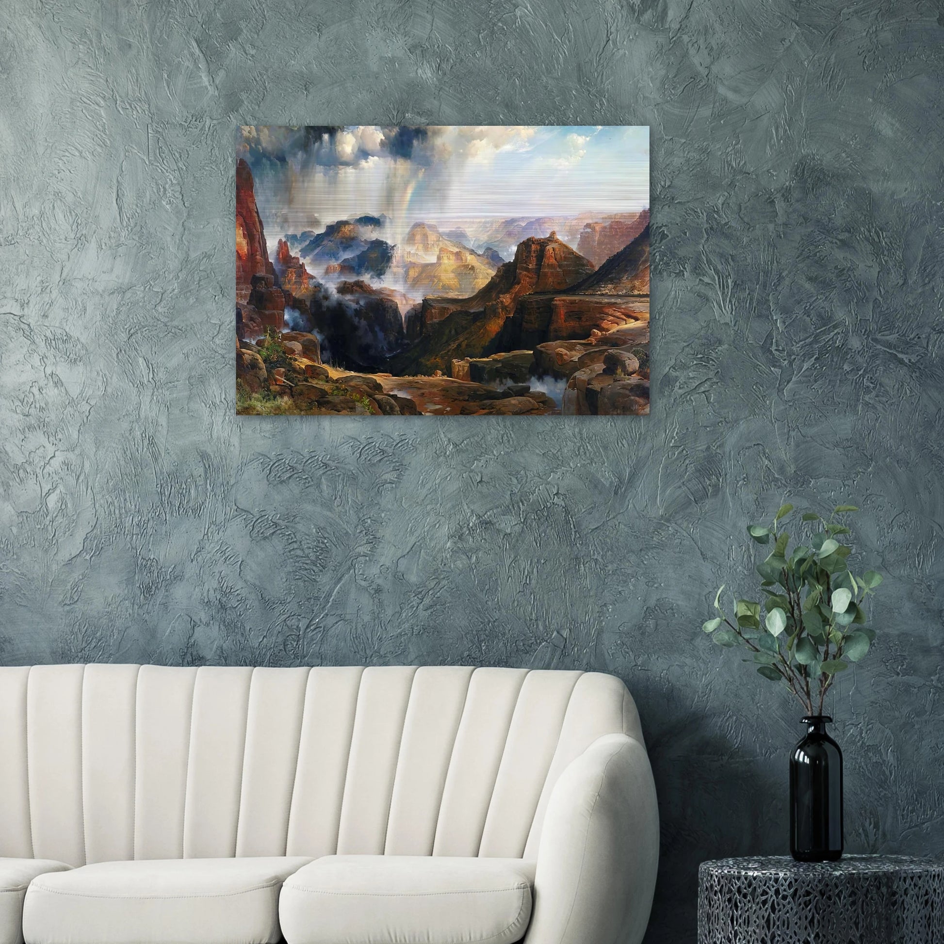 The Chasm of the Colorado - Thomas Moran Brushed Aluminum Print - 70x100 cm / 28x40 inches | Thomas Moran Aluminum Print | Thomas Moran Prints