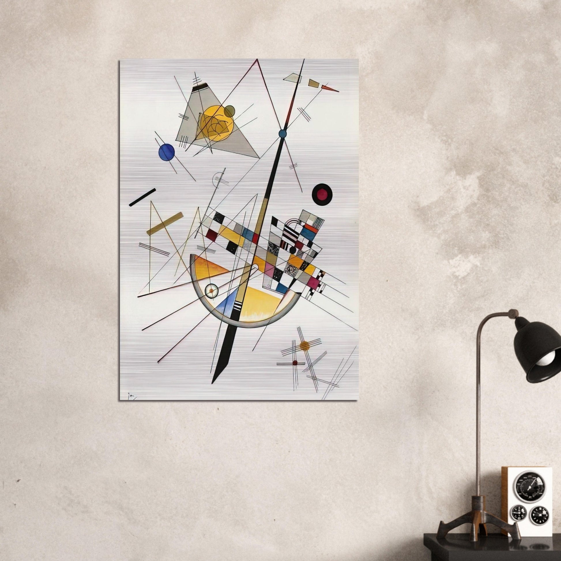 DELICATE TENSION NO 85 1923 - Wassily Kandinsky Brushed Aluminum Print - 70x100 cm / 28x40 inches | Wassily Kandinsky Aluminum Print | Wassily Kandinsky Prints
