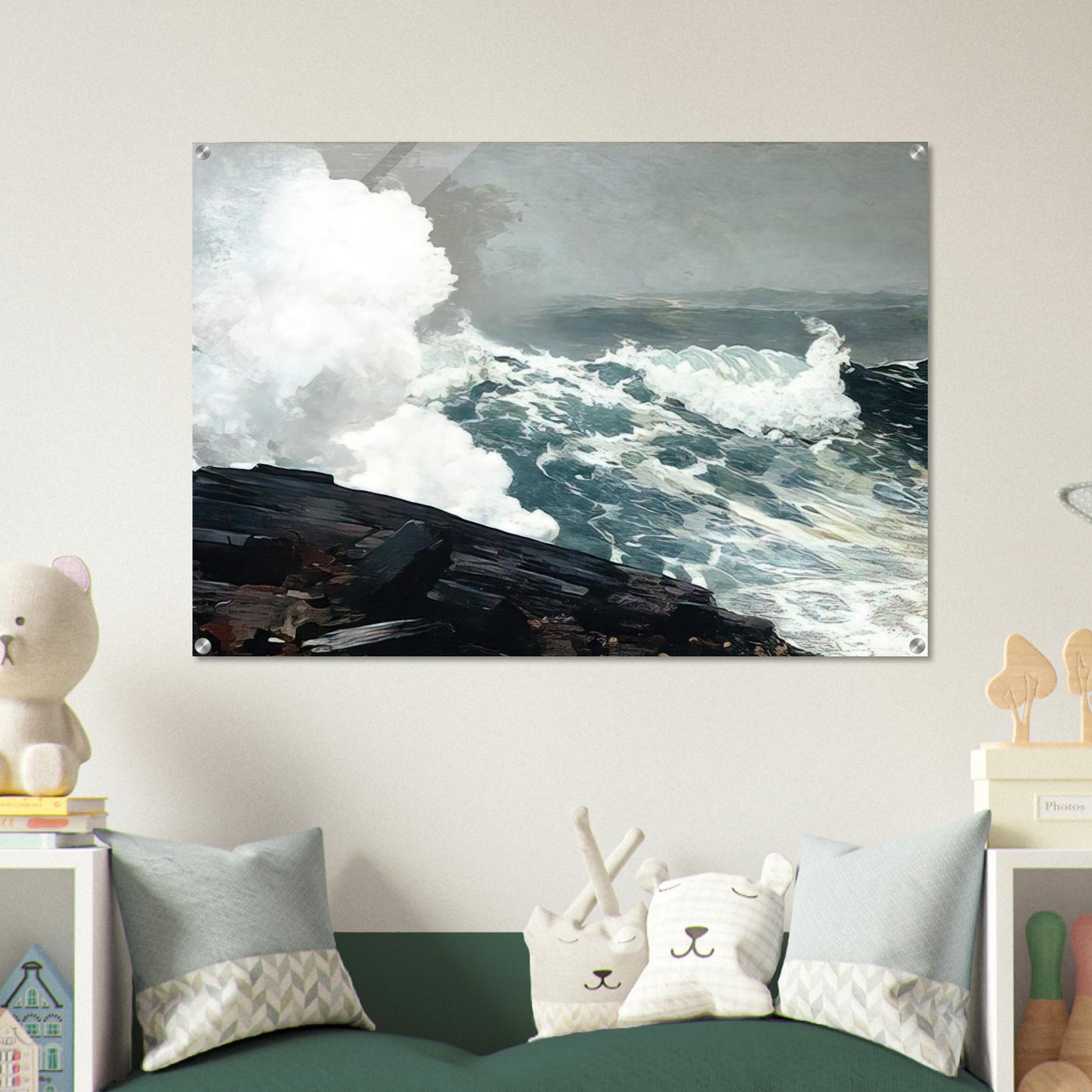 NORTHEASTER - Winslow Homer Acrylic Print - 70x100 cm / 28x40″ inches | Winslow Homer Wall Art | Winslow Homer Prints