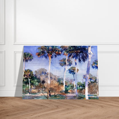 Palms - John Singer Sargent Brushed Aluminum Print - 70x100 cm / 28x40 inches | John Singer Sargent Aluminum Print | John Singer Sargent Prints
