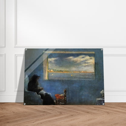 PORTRAIT OF GRANDMOTHER ANA SEWING - Salvador Dali Acrylic Print - 70x100 cm / 28x40″ inches | Salvador Dali Wall Art | Salvador Dali Prints