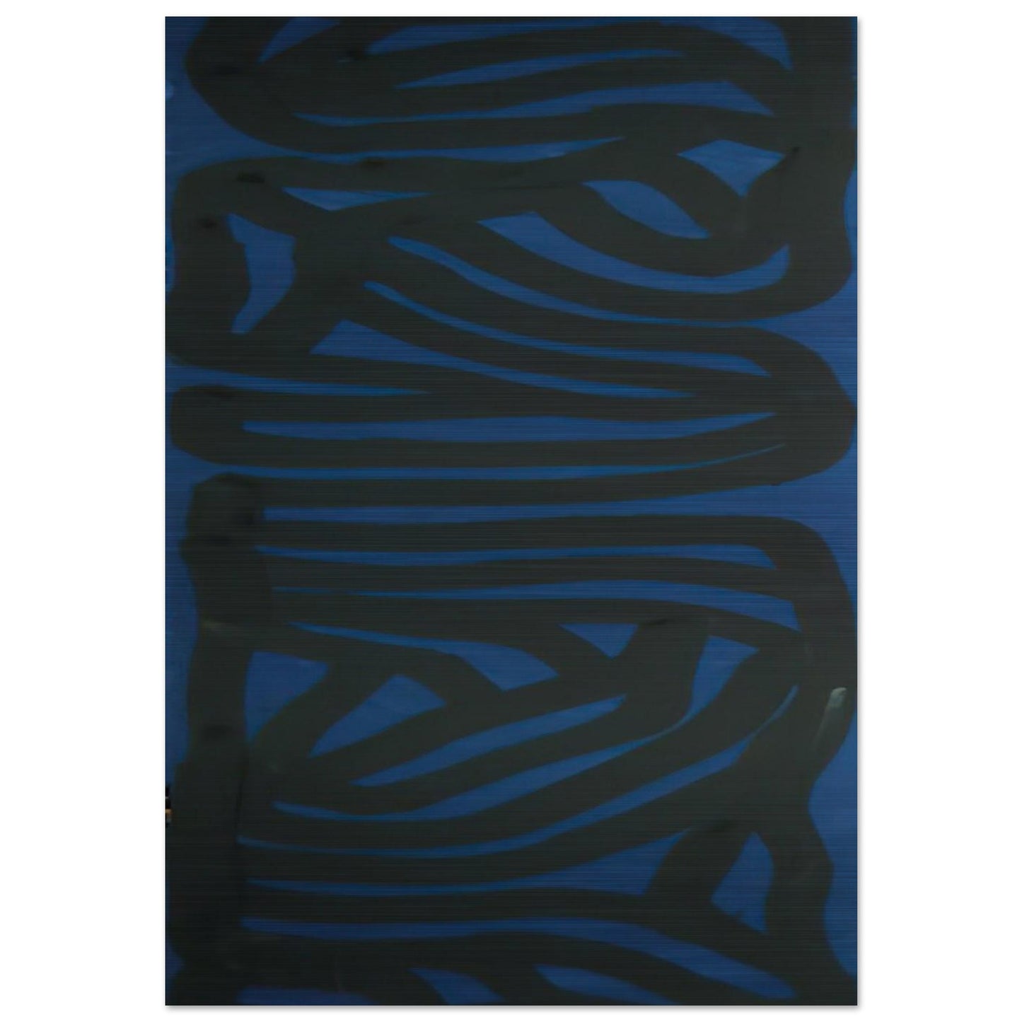 Blue Vertical - Sol LeWitt Brushed Aluminum Print - 70x100 cm / 28x40 inches | Sol LeWitt Aluminum Print | Sol LeWitt Prints