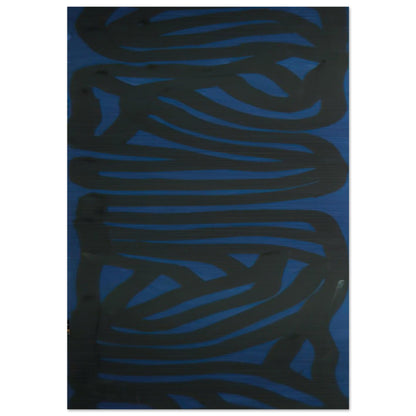 Blue Vertical - Sol LeWitt Brushed Aluminum Print - 70x100 cm / 28x40 inches | Sol LeWitt Aluminum Print | Sol LeWitt Prints