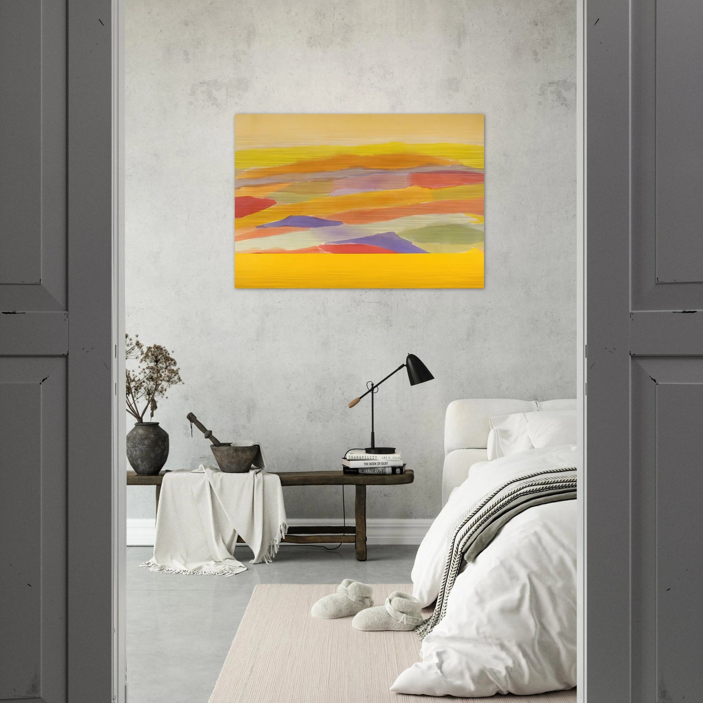 Revelation - 1979 - Ronnie Landfield Brushed Aluminum Print - 70x100 cm / 28x40 inches | Ronnie Landfield Aluminum Print | Ronnie Landfield Prints