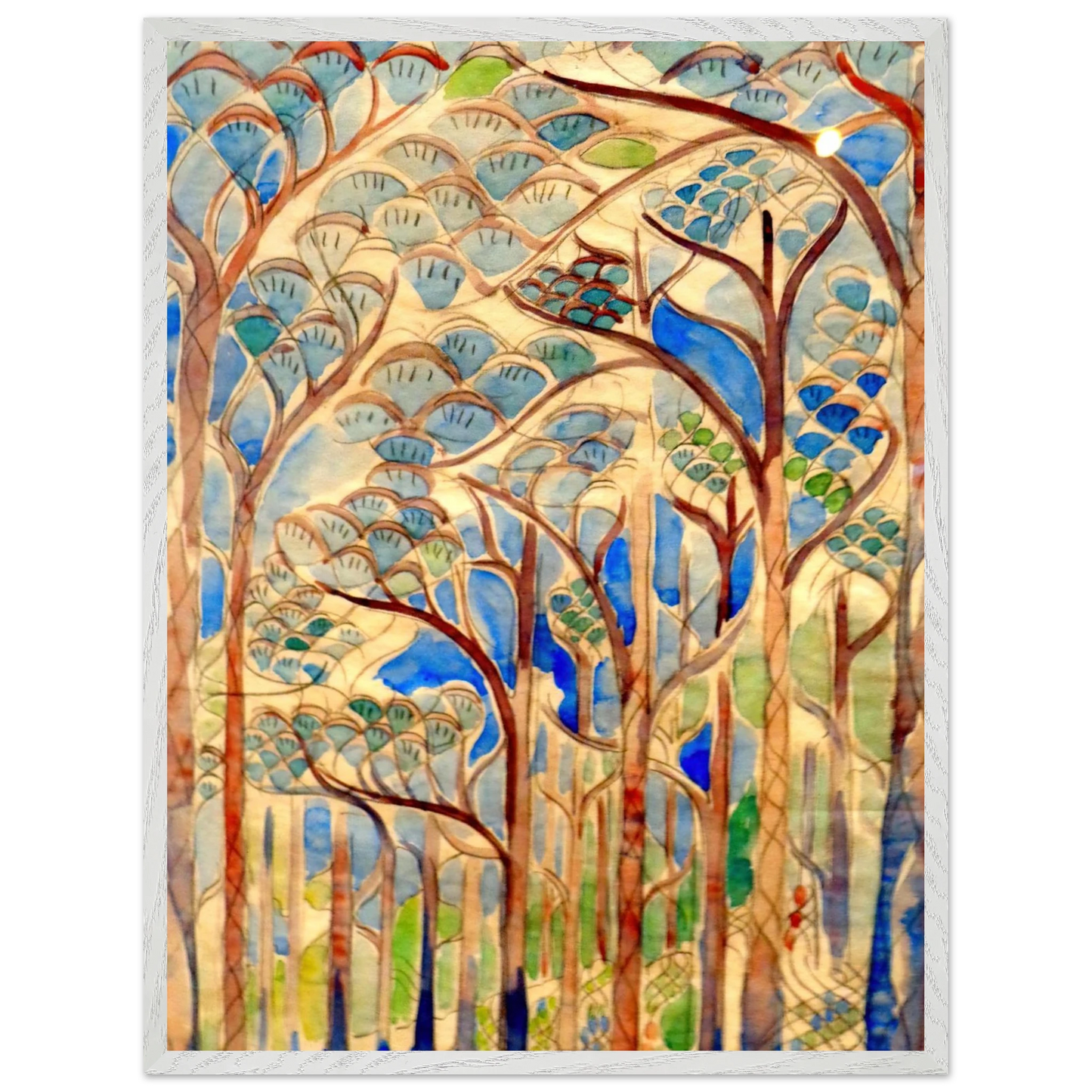 Walter Inglis Anderson - Walter Anderson Wall art - A1 (59.4 x 84.1  cm) - Premium Wooden Framed Poster With Fine Art Paper-canvas - White frame