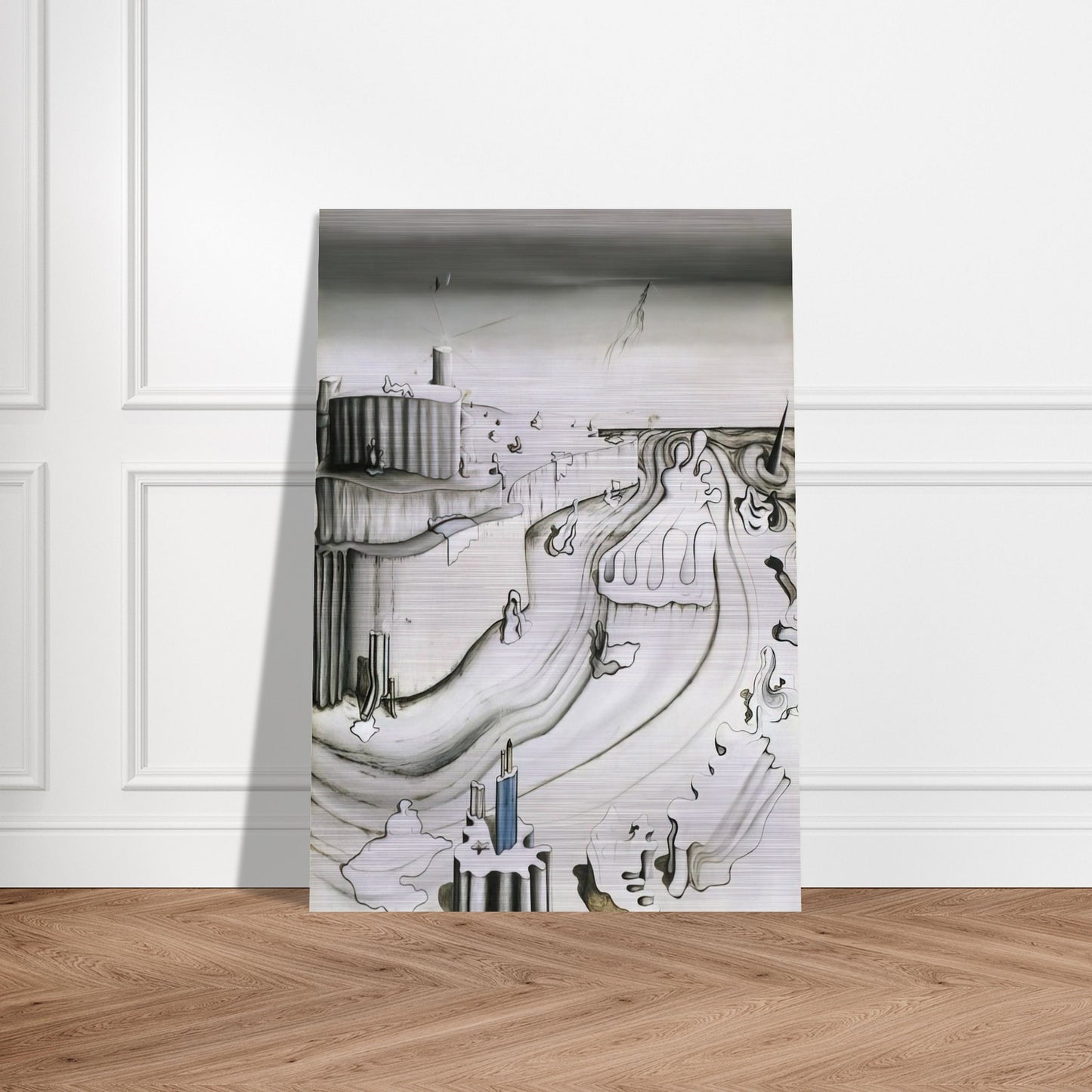 Promontory Palace - Yves Tanguy Brushed Aluminum Print - 70x100 cm / 28x40 inches | Yves Tanguy Aluminum Print | Yves Tanguy Prints