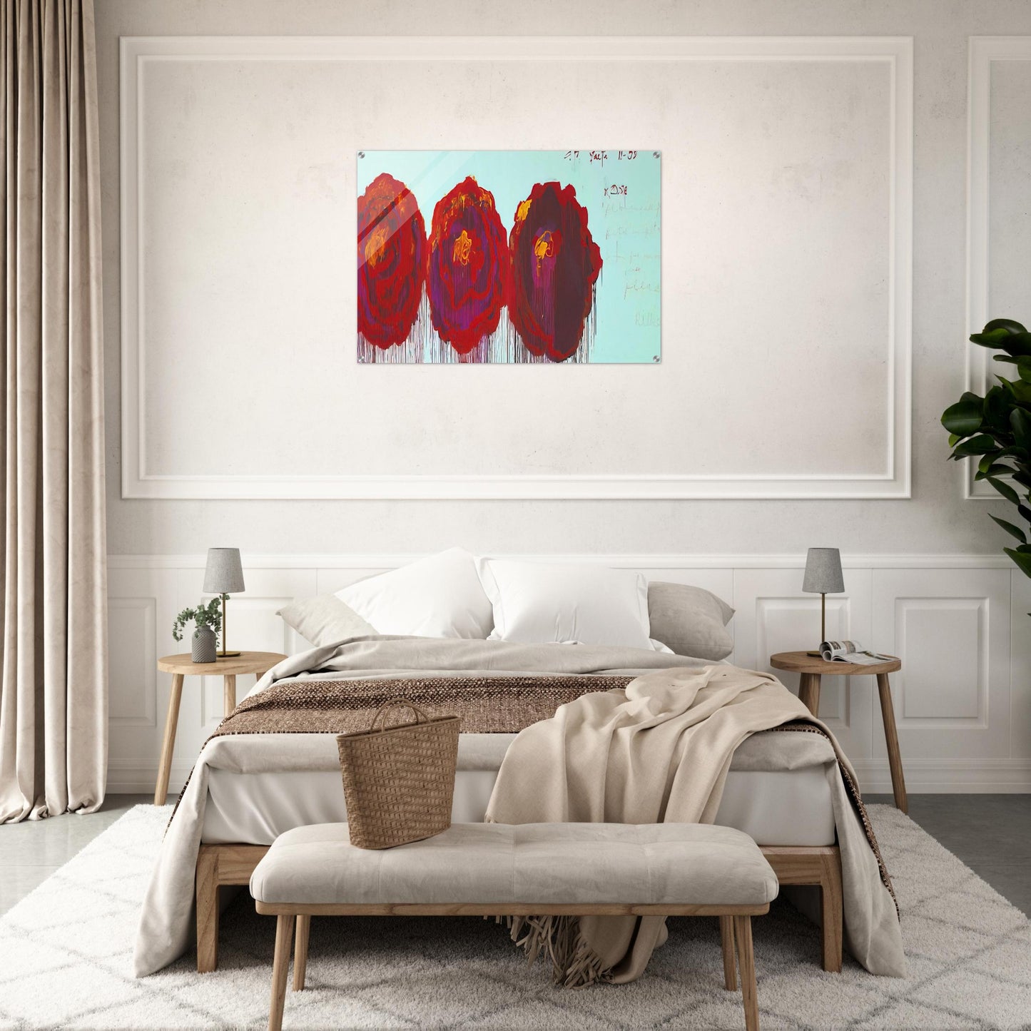 The Rose  IV  - Cy Twombly Acrylic Print - 70x100 cm / 28x40″ inches