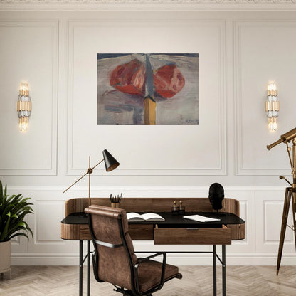 Tomato and Knife - Richard Diebenkorn Brushed Aluminum Print - 70x100 cm / 28x40 inches | Richard Diebenkorn Aluminum Print | Richard Diebenkorn Prints