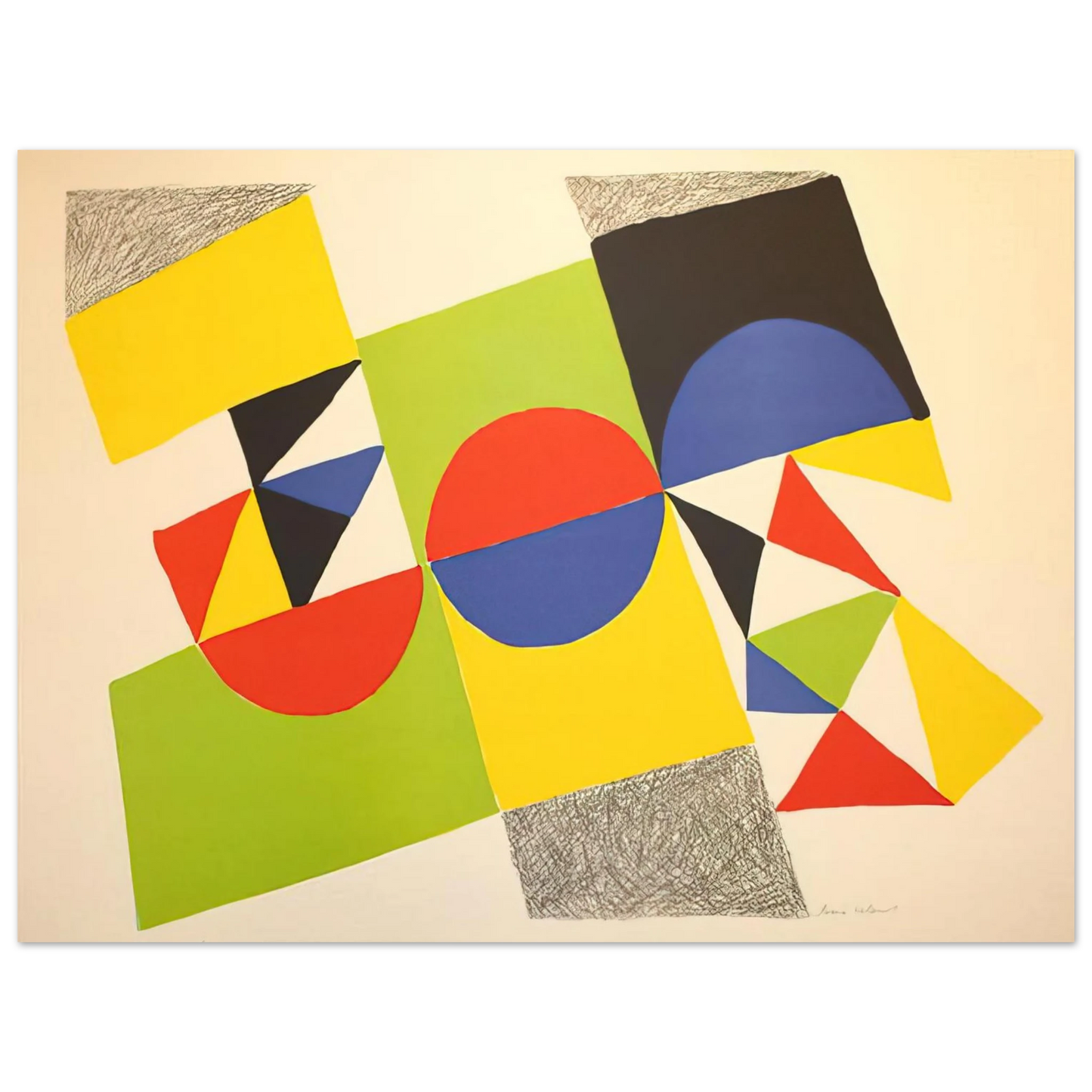 Sonia Delaunay - RHYTHM COLOUR 1  75x100 cm / 30x40inches Fine Art Poster