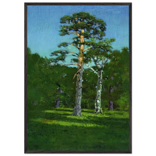 Pine - Arkhyp Kuindzhi 70x100 cm / 28x40 inches Framed Art Print – Black Wooden Frame