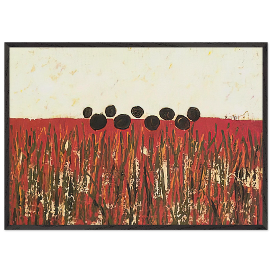 Symbol of Flowers - 1951 - Forrest Bess 70x100 cm / 28x40 inches Framed Art Print – Black Wooden Frame